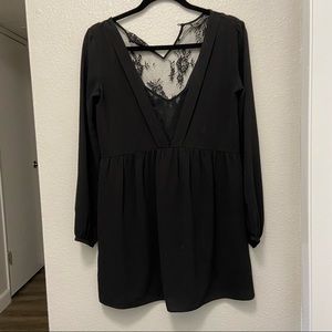 Zara | Long Sleeve Dress/Romper with Lace Detail